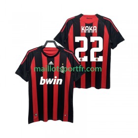 Maillot de Foot AC Milan KAKA 22 2008 2009 Retro Domicile